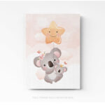 Tableau chambre enfant koala sur toile