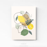 Tableau déco pour cuisine ( citron ) sur plexi