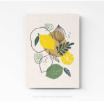 Tableau déco pour cuisine ( citron ) sur toile