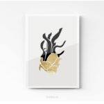 Tableau déco pour cuisine ( ananas or ) sur plexi