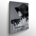 tableau-frame-photo-cadre-chanel-femme-chapeau