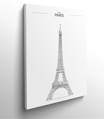 tableau-frame-photo-cadre-design-epuré-Tour-Eiffel-Paris