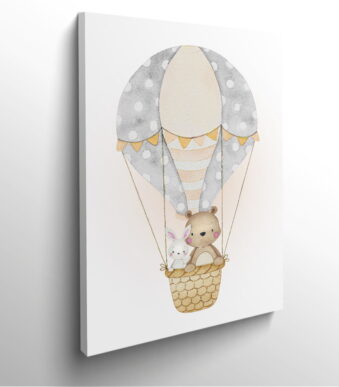 tableau-frame-photo-cadre-montgolfière-bebe-dessin