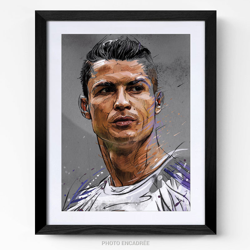 Tableau photo Cristiano Ronaldo foot cadre
