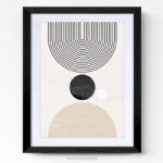 Tableau photo design forme géométrique abstrait minimalist cadre