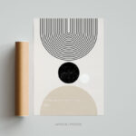 Tableau photo design forme géométrique abstrait minimalist affiche