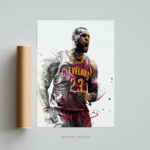 Tableau LeBron James NBA affiche