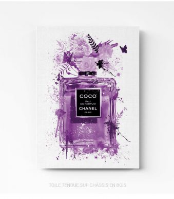 Tableau photo parfum Chanel 2 art toile