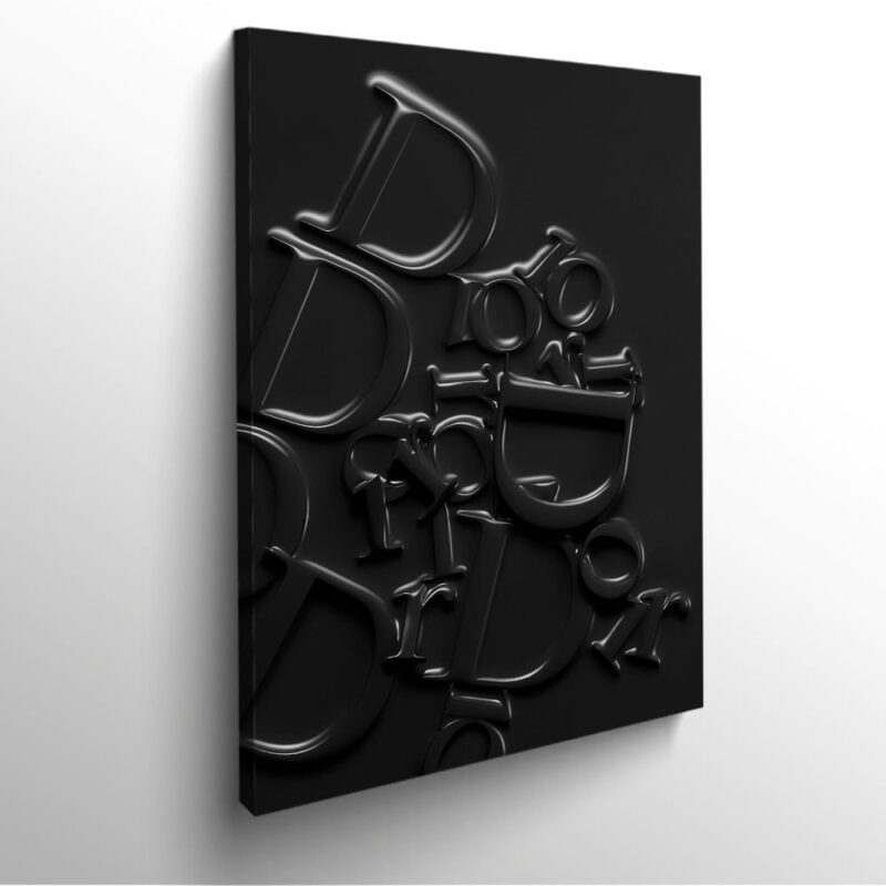 tableau-frame-photo-cadre-dior-noir-relief