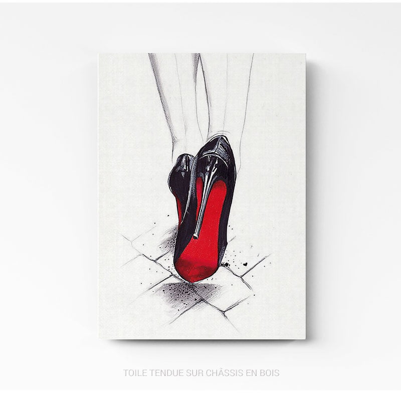 Tableau Louboutin toile