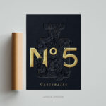 Décoration murale Chanel 5 Frame Wall art prints Affiche Poster tableau cadre photo