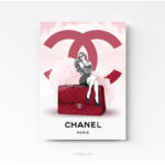 decoration murale Chanel Affiche poster tableau cadre photo