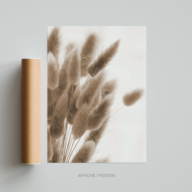 pampas nature Scandinavian minimaliste tableau photo home deco decoration murale cadre photo affiche poster