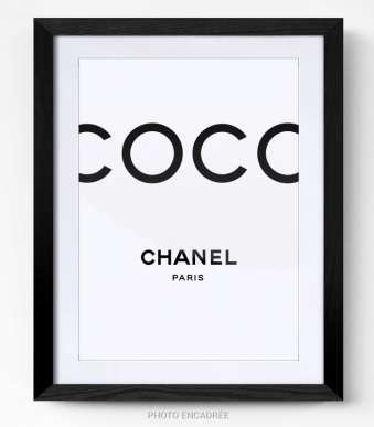 Tableau Coco Chanel cadre photo