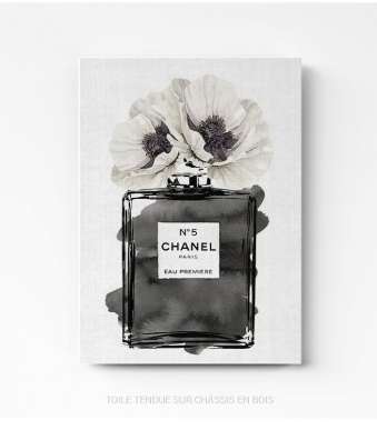 Tableau parfum Chanel 5 sur toile
