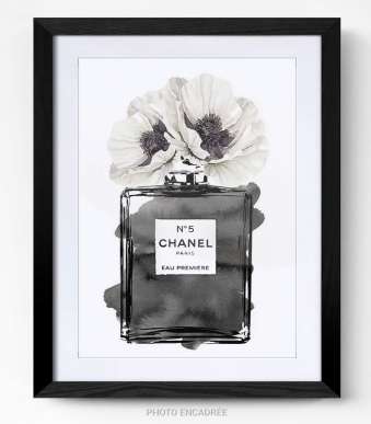 Tableau parfum Chanel 5 cadre photo